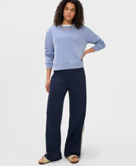 Sand Wash Pintuck Sweatshirt - Faded Blue