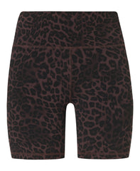 Ultimate Studio 6" Yoga Shorts - Beige Offbeat Animal Print - 6" Inseam