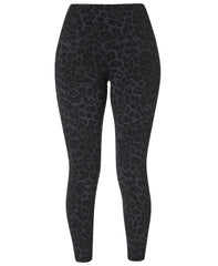 Ultimate Studio 7/8 Yoga Leggings - Black Leopard Skin Print - 7/8 Length