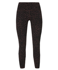 Ultimate Studio 7/8 Yoga Leggings - Brown Leopard Skin Print - 7/8 Length
