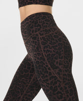 Ultimate Studio 7/8 Yoga Leggings - Brown Leopard Skin Print - 7/8 Length