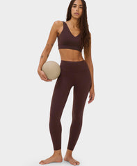 Ultimate Studio 7/8 Yoga Leggings - Espresso Brown - 7/8 Length