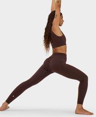 Ultimate Studio Yoga Leggings - Espresso Brown - Full Length