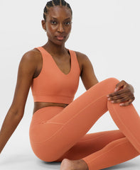 Ultimate Studio Yoga Leggings - Soft Tuscan Orange - Full Length