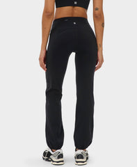 Power Cuffed Leggings - Black - Full Length