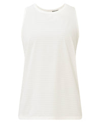 Ultimate Sneaker Perforated Split Back Tank - Lily White
