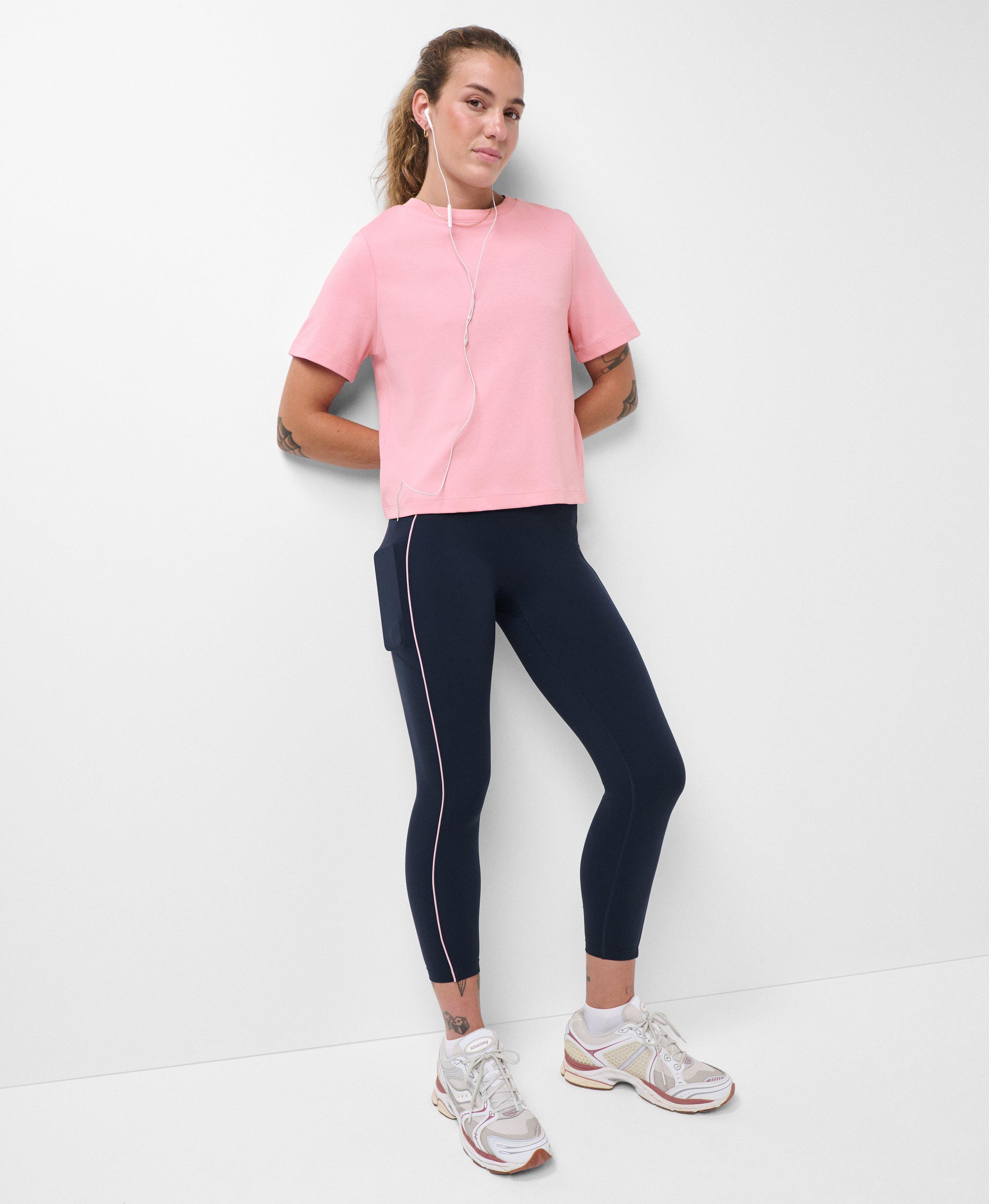 Power UltraSculpt 7/8 Piping Leggings - French Navy Blue - 7/8 Length