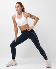 Power UltraSculpt Piping Leggings - French Navy Blue - Full Length