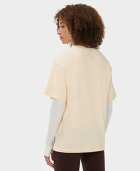 Sweaty Betty Short Sleeve Tee - Ecru Beige