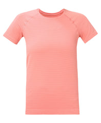 Athlete Textured Stripe Tee - Melrose Pink