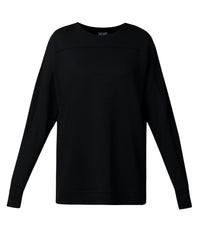 After Class Seam Detail Longline Sweatshirt - Black