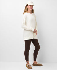 After Class Seam Detail Longline Sweatshirt - Lily White