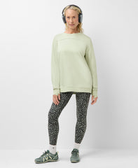 After Class Seam Detail Longline Sweatshirt - Pastel Green