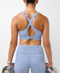 Power Pulse Sports Bra - Faded Blue