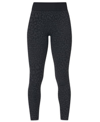 Animal Base Layer Pants - Grey Leo Jacquard - Full Length