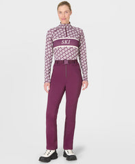 Therma Ski Half Zip - Purple Sb And Stripe Print