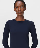 Athlete Seamless Workout Long Sleeve Top - Navy Blue