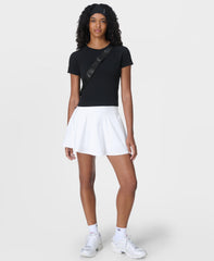 Athlete Crop Seamless Workout Tee - Black