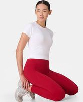 Athlete Crop Seamless Workout Tee - White
