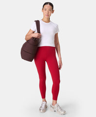 Athlete Crop Seamless Workout Tee - White