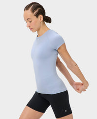 Athlete Seamless Workout Tee - Laguna Blue