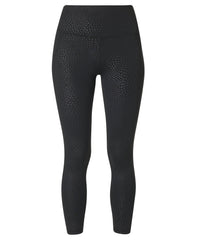 All Day 7/8 Leggings - Black Reptile Emboss Print - 7/8 Length