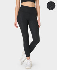 All Day 7/8 Leggings - Black Reptile Emboss Print - 7/8 Length