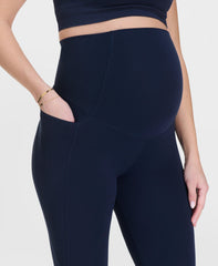 All Day 7/8 Maternity Leggings - Navy Blue - 7/8 Length