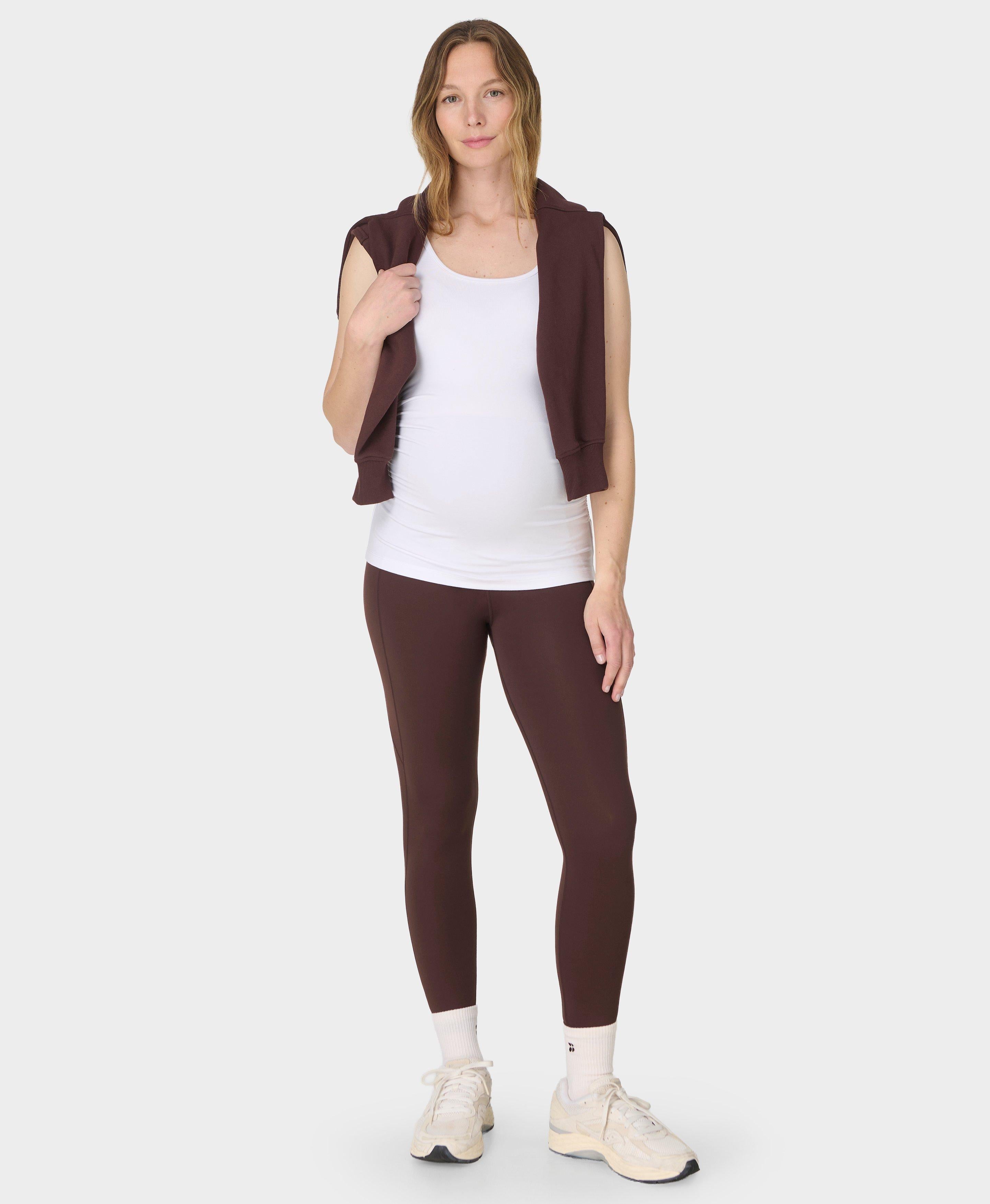 All Day 7/8 Maternity Leggings - Sable Brown - 7/8 Length