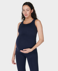 All Day Maternity Tank - Navy Blue