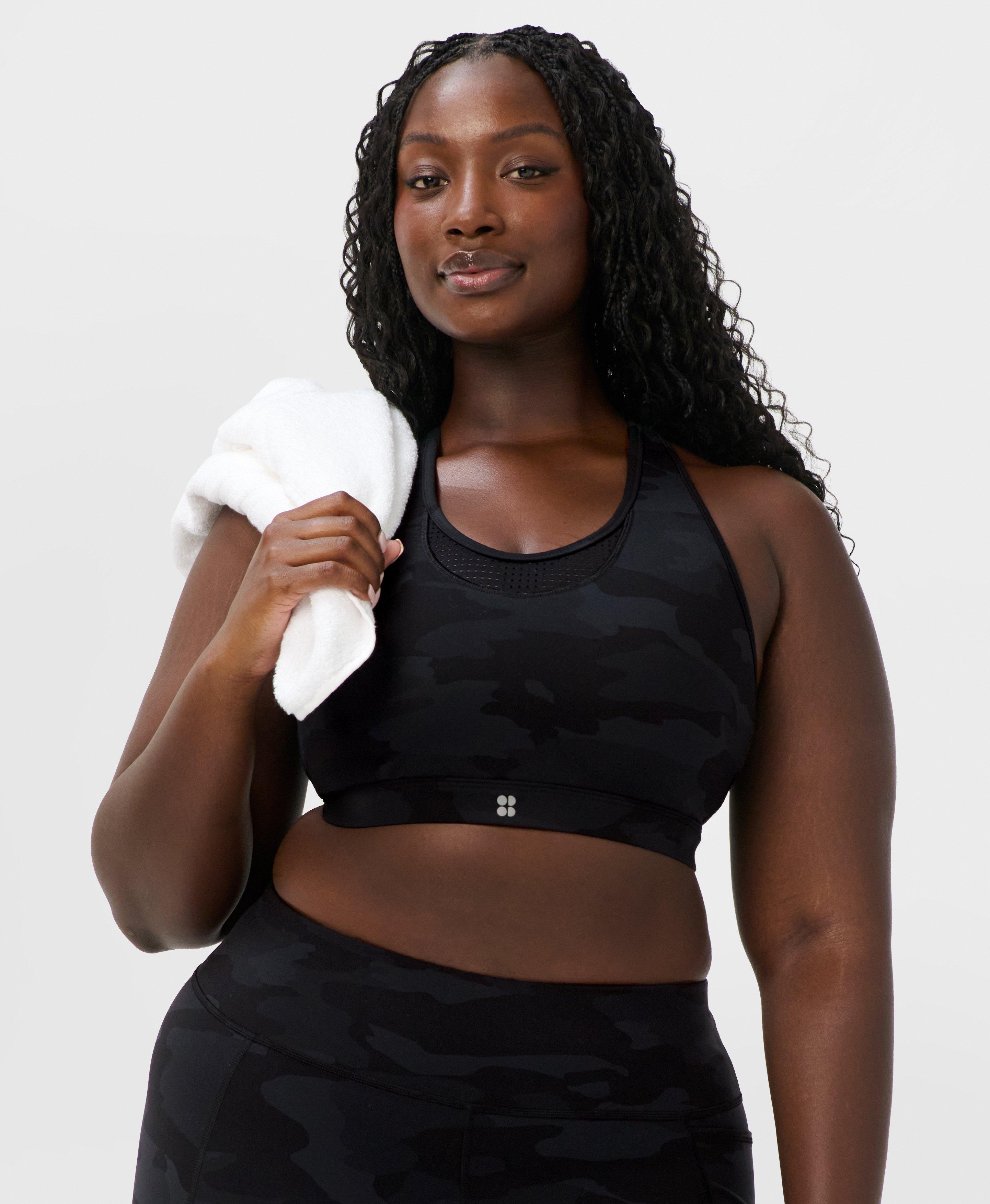 Power High Impact Sports Bra - Ultra Black Camo Print