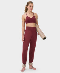 Gaia Performance Yoga Pants - Merlot Red