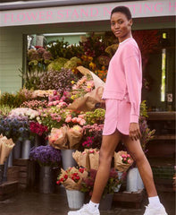 Sand Wash CloudWeight High-Waisted Shorts - Guava Pink - 3.5" Inseam