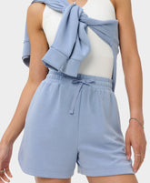 Sand Wash CloudWeight High-Waisted Shorts - Laguna Blue - 3.5" Inseam