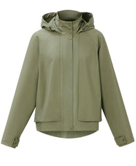 Motion Waterproof Cropped Jacket - Bracken Green