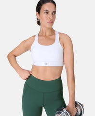 Power Medium Support Seamless Bust Bra - White