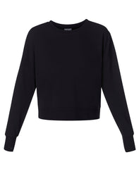 After Class Crop Sweatshirt - Black