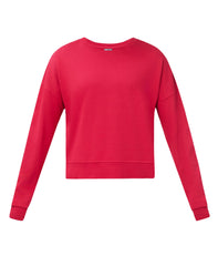 After Class Crop Sweatshirt - Crimson Red