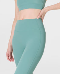 Ultimate Studio 7/8 Yoga Ribbed Leggings - Quartz Green - 7/8 Length