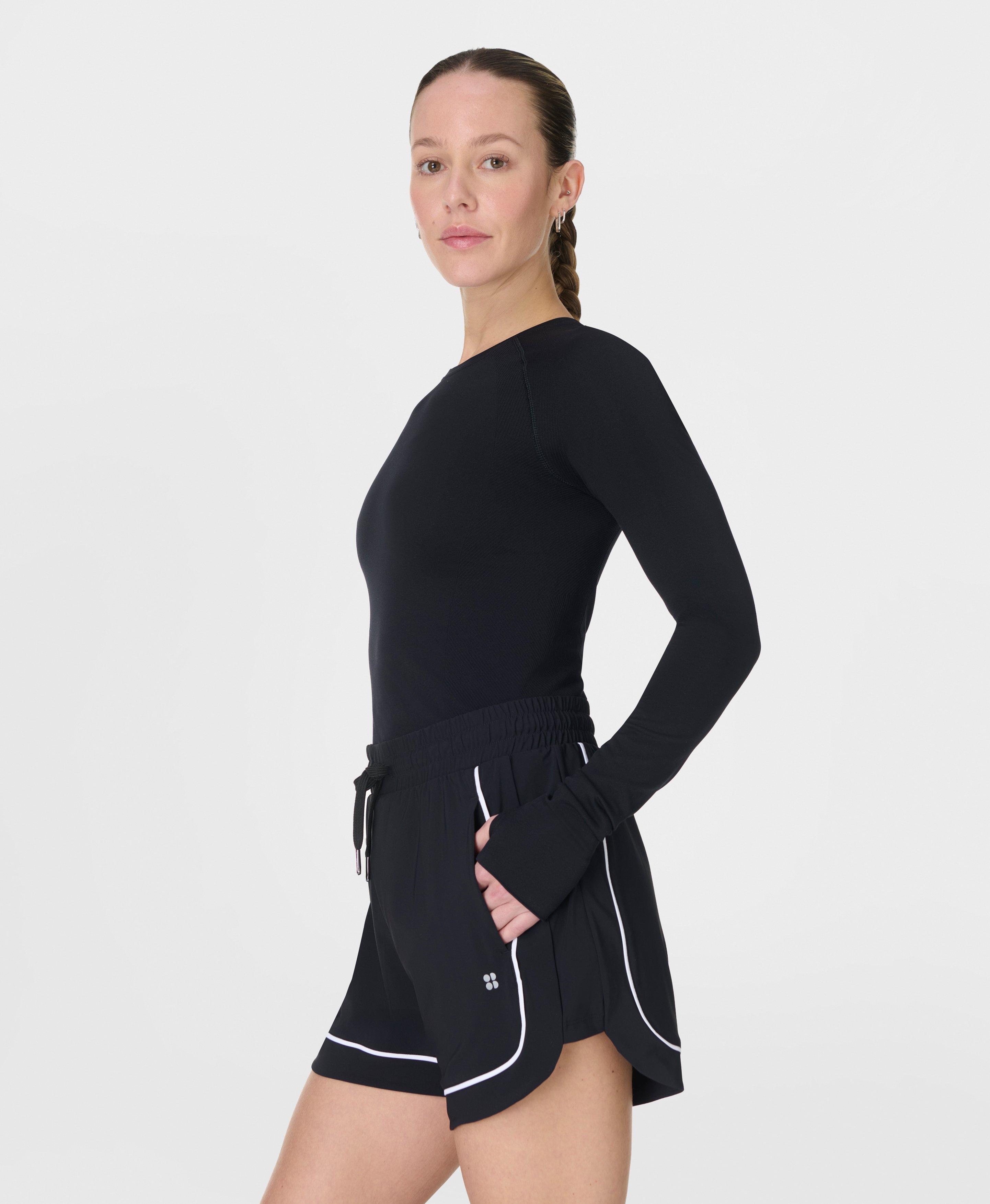 Explorer Track Piped Shorts - Black - 4" Inseam