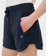 Explorer Track Piped Shorts - Navy Blue - 4" Inseam
