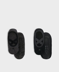 Ballet Gripper Socks 2 Pack - Black Grey