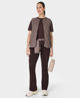 On The Move Vest - Taupe Brown