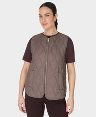 On The Move Vest - Taupe Brown