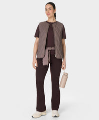 On The Move Vest - Taupe Brown
