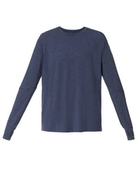 Soft Flow Studio Longline Long Sleeve Tee - Navy Blue