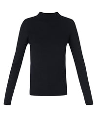 SB High Neck Ski Midlayer - Black