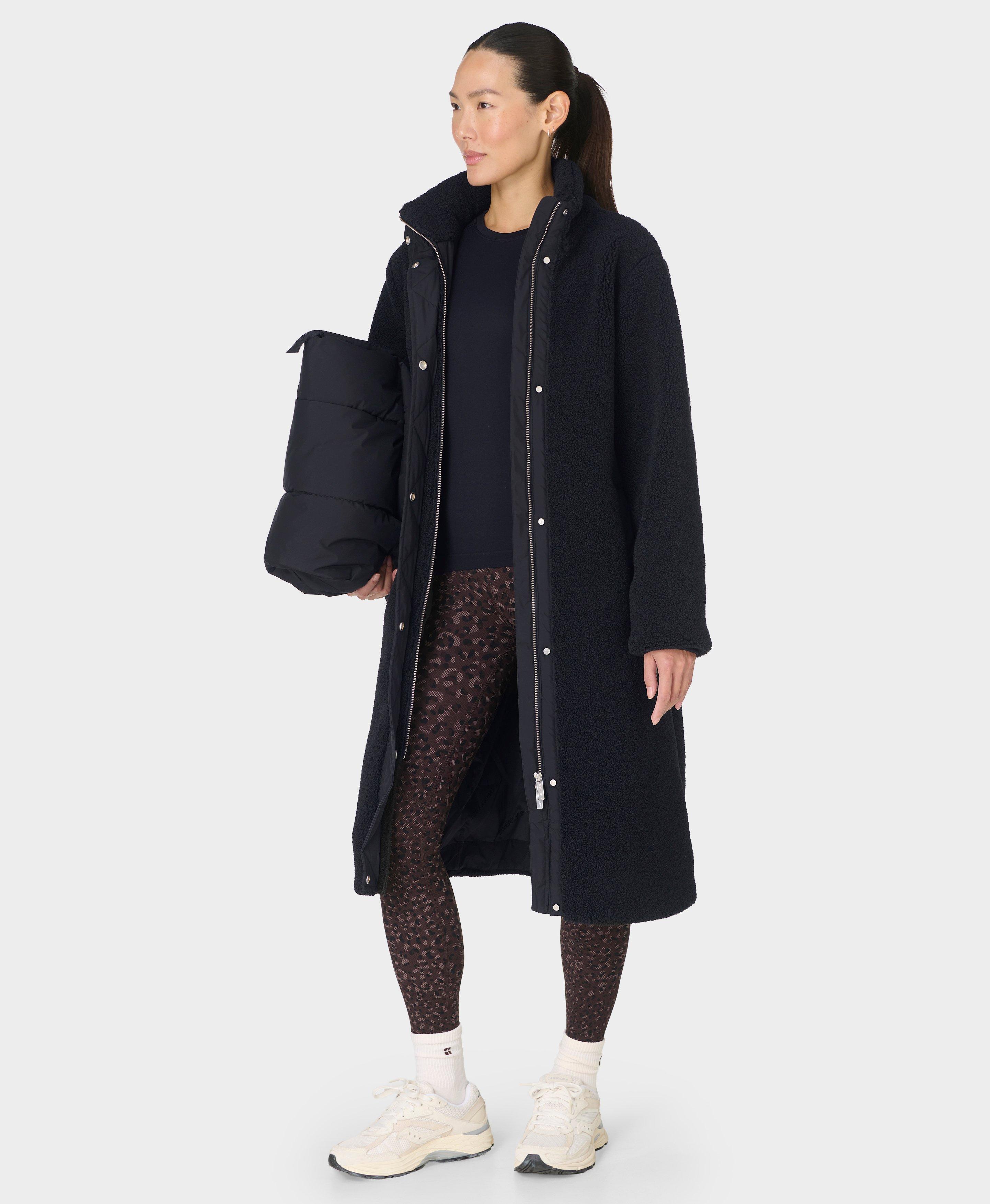 Navigate Sherpa Texture Jacket - Black