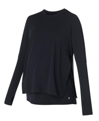 Soft Flow 2 in 1 Nursing Long Sleeve Tee - Black