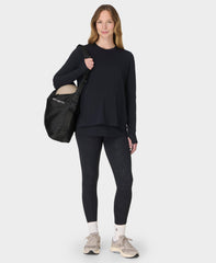 Soft Flow 2 in 1 Nursing Long Sleeve Tee - Black